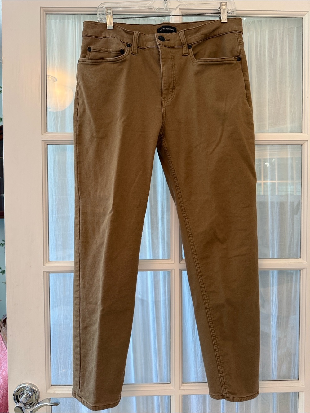 Banana Republic Straight Khaki Pants - Brown